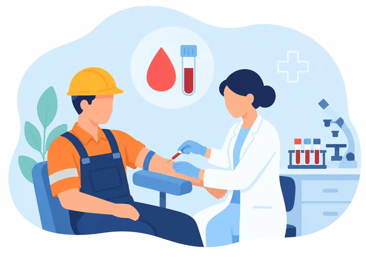 آزمایش خون طب کار